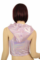 Lilac Racerback Crop Hoodie - Coquetry Clothing
