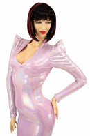Lilac Sharp Shoulder Gown - Coquetry Clothing