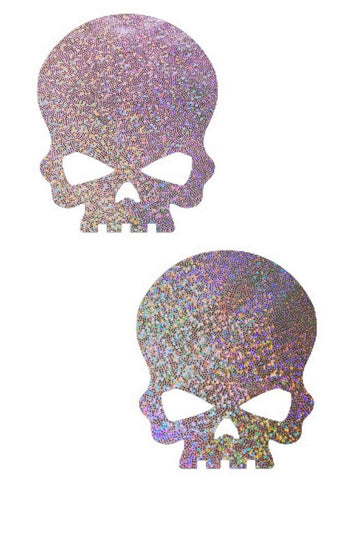 Lilac Skulls Pasties - Coquetry Clothing