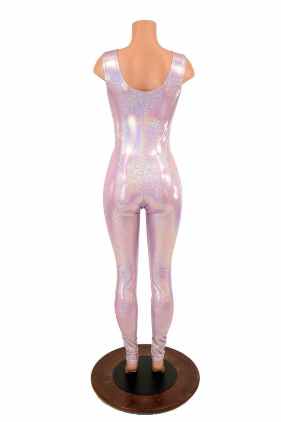 Lilac Tank Holographic Catsuit - Coquetry Clothing