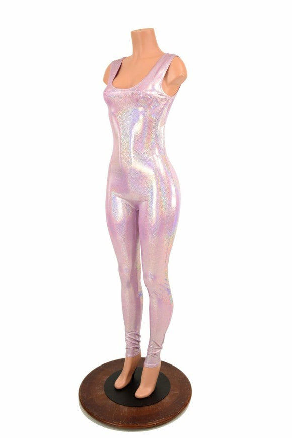Lilac Tank Holographic Catsuit - Coquetry Clothing