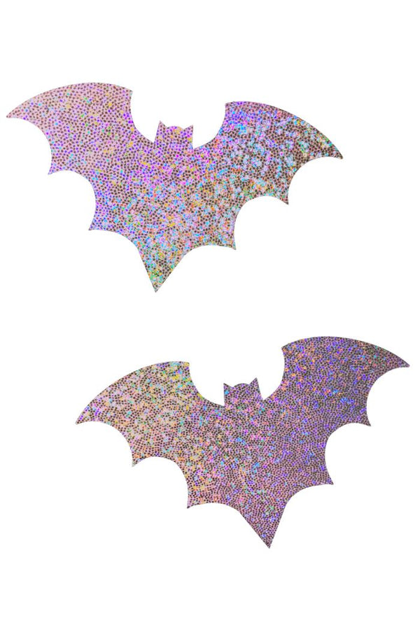 Lilac Holographic Bat Pasties - 1