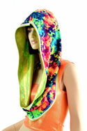Lime & Acid Splash Reversible Infinity Festival Hood - 2