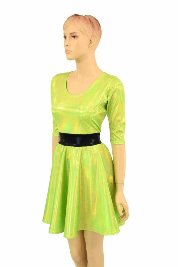 Lime "Buttercup" Skater Dress - Coquetry Clothing