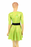 Lime "Buttercup" Skater Dress - Coquetry Clothing