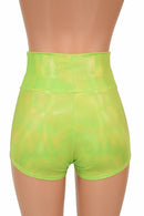 Lime High Waist Shorts - Coquetry Clothing
