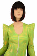 Lime Holo Fringe Romper - Coquetry Clothing