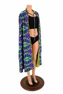 Lime & Neon Melt Reversible Hoodless Cape - 8