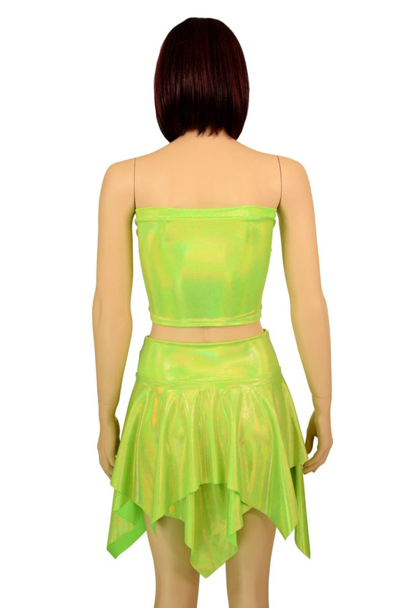 Lime Tube Top & Pixie Skirt Set - Coquetry Clothing