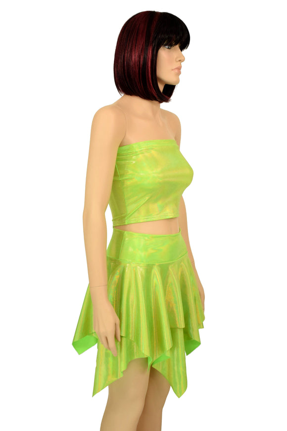 Lime Tube Top & Pixie Skirt Set - Coquetry Clothing