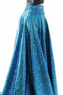 Long, High Waist Puddle Train Circle Cut Skirt - Coquetry Clothing