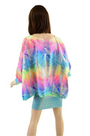 Long Sleeve Pullover Poncho in Spectrum - Coquetry Clothing