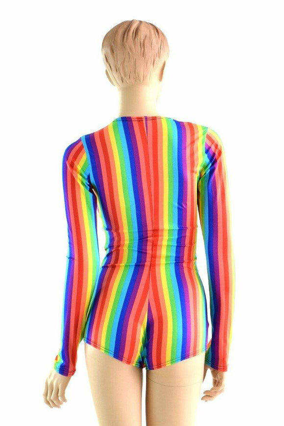 Long Sleeve Rainbow Romper - Coquetry Clothing
