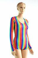 Long Sleeve Rainbow Romper - Coquetry Clothing