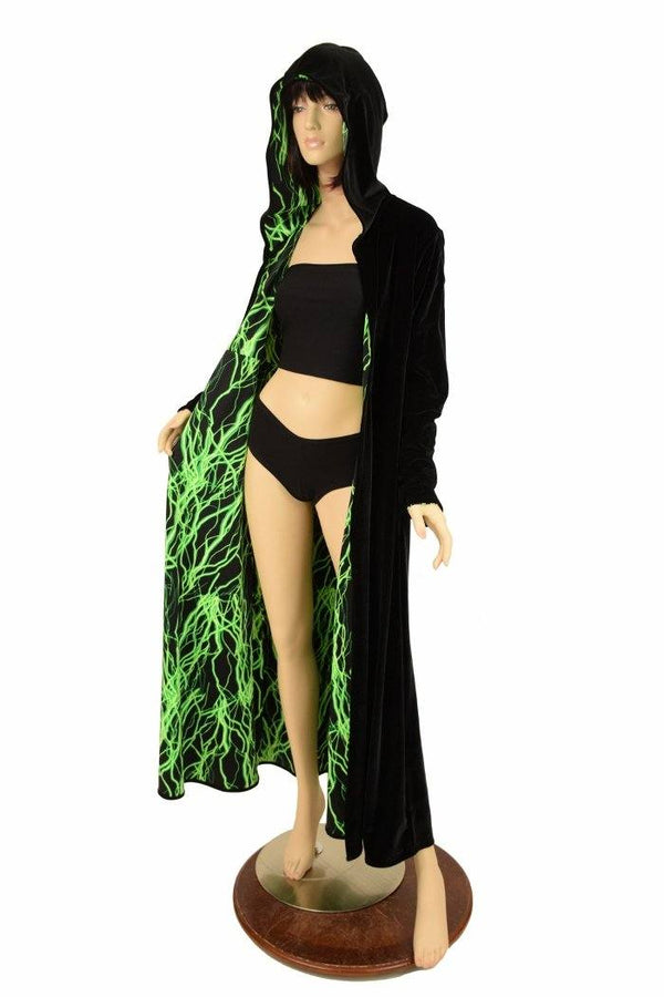 Long Sleeve Reversible Hooded Duster - 3