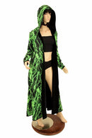 Long Sleeve Reversible Hooded Duster - Coquetry Clothing