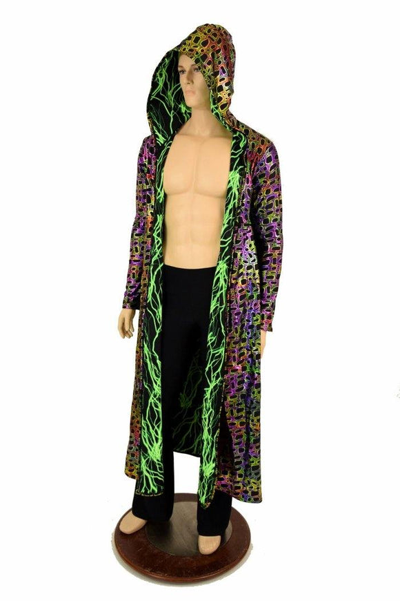 Long Sleeve Reversible Hooded Duster - Coquetry Clothing
