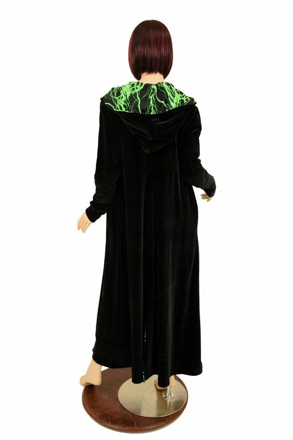 Long Sleeve Reversible Hooded Duster - Coquetry Clothing