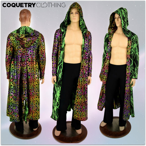 Long Sleeve Reversible Hooded Duster - Coquetry Clothing
