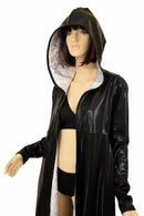 Long Sleeve Reversible Hooded Duster - Coquetry Clothing