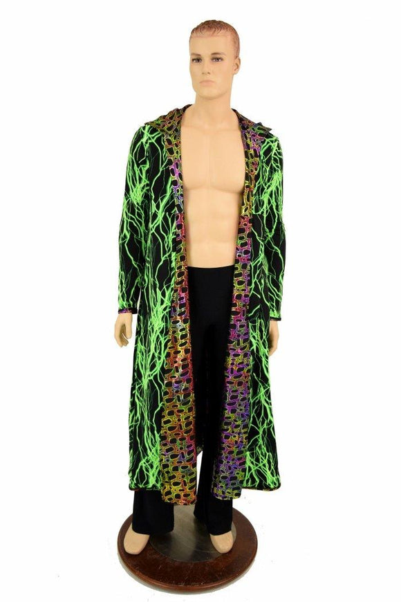 Long Sleeve Reversible Hooded Duster - Coquetry Clothing