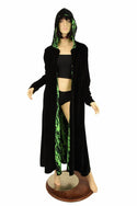 Long Sleeve Reversible Hooded Duster - 2