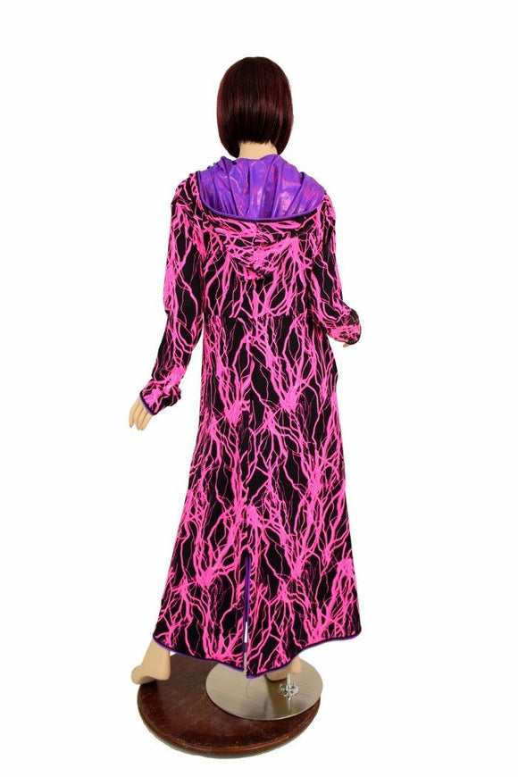 Long Sleeve Reversible Hooded Duster - Coquetry Clothing
