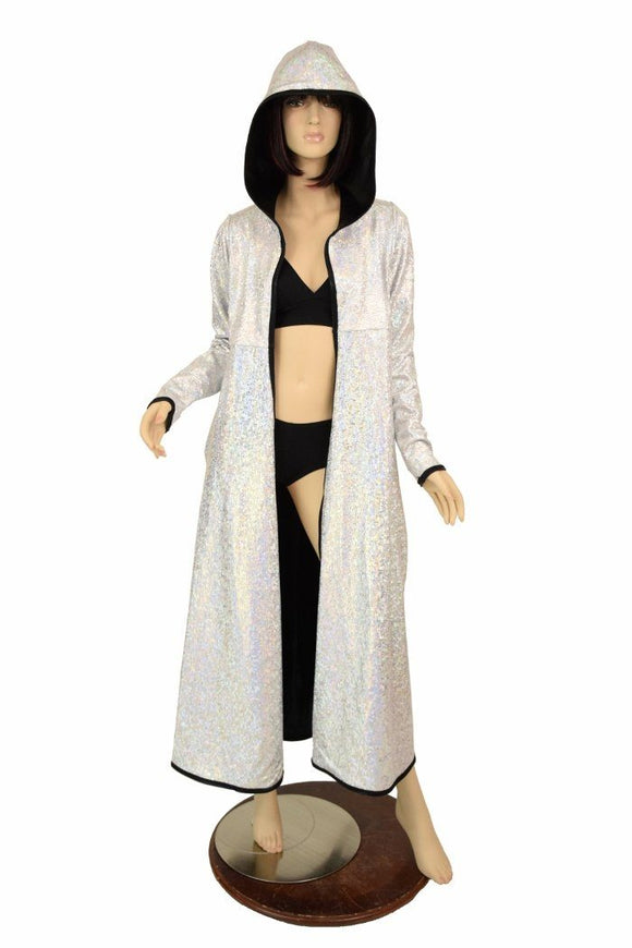 Long Sleeve Reversible Hooded Duster - Coquetry Clothing