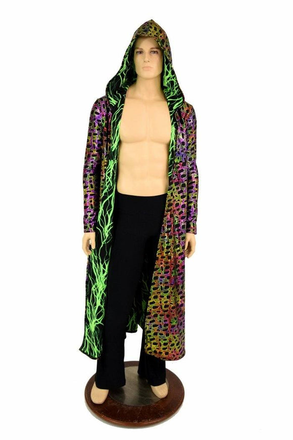 Long Sleeve Reversible Hooded Duster - Coquetry Clothing
