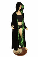 Long Sleeve Reversible Hooded Duster - Coquetry Clothing