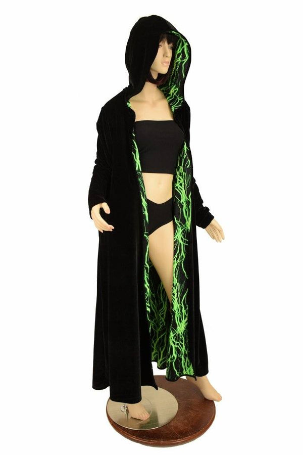 Long Sleeve Reversible Hooded Duster - 4