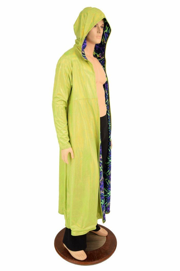 Long Sleeve Reversible Hooded Duster - Coquetry Clothing