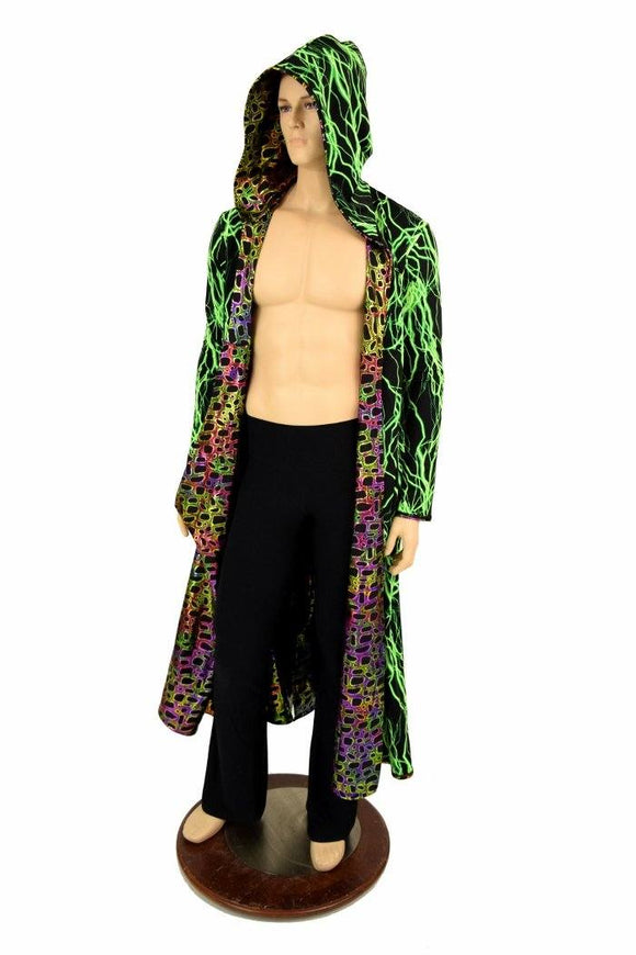 Long Sleeve Reversible Hooded Duster - Coquetry Clothing