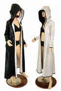 Long Sleeve Reversible Hooded Duster - 1