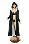 Long Sleeve Reversible Hooded Duster - 2