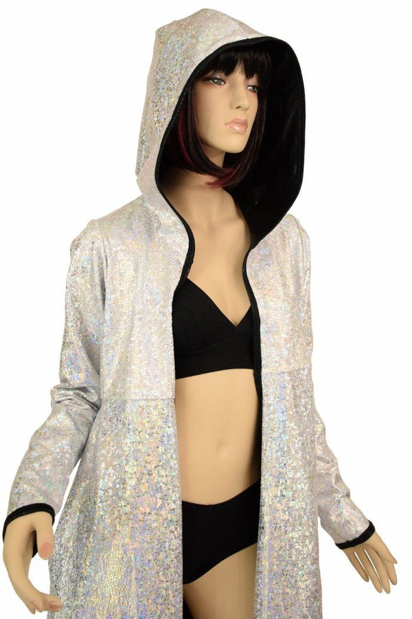 Long Sleeve Reversible Hooded Duster - 9