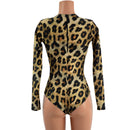 Long Sleeve Romper with Siren Cut Leg, Crew Neck, and Back Zipper - Coquetry Clothing