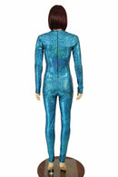 Long Sleeve Scoop Neck Zippered Catsuit - Coquetry Clothing