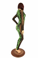 Long Sleeve Side Panel Catsuit - Coquetry Clothing