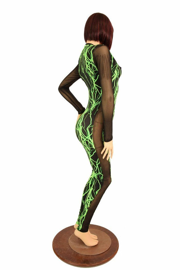 Long Sleeve Side Panel Catsuit - Coquetry Clothing