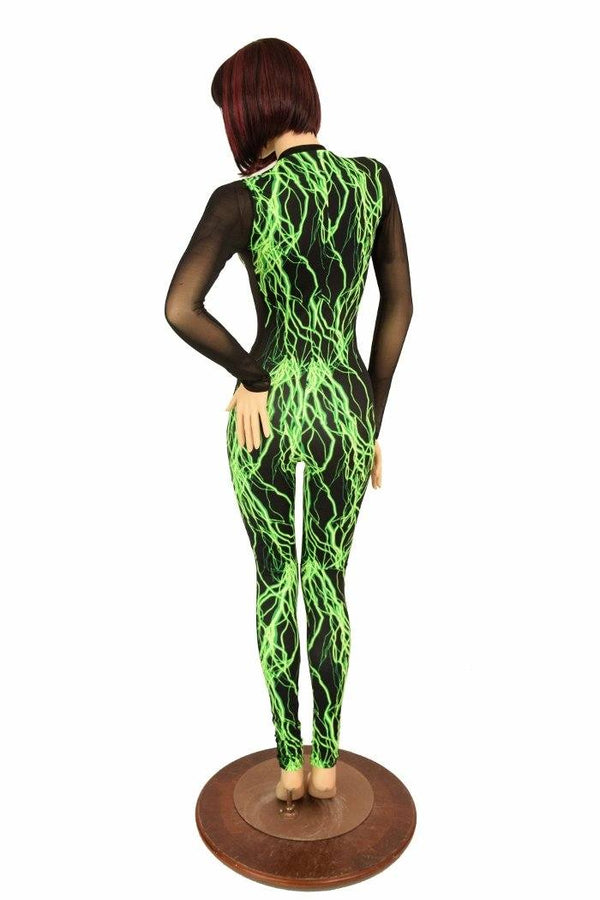 Long Sleeve Side Panel Catsuit - 5