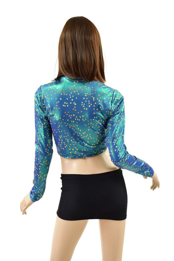 Long Sleeve Stella Crop in Stardust - Coquetry Clothing