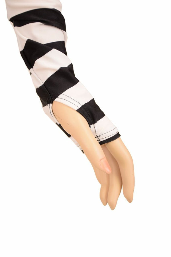 Long Sleeve Thumb Hole Crop Top - 5