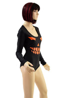 Long Sleeve Wicked Pumpkin Grin Romper - Coquetry Clothing
