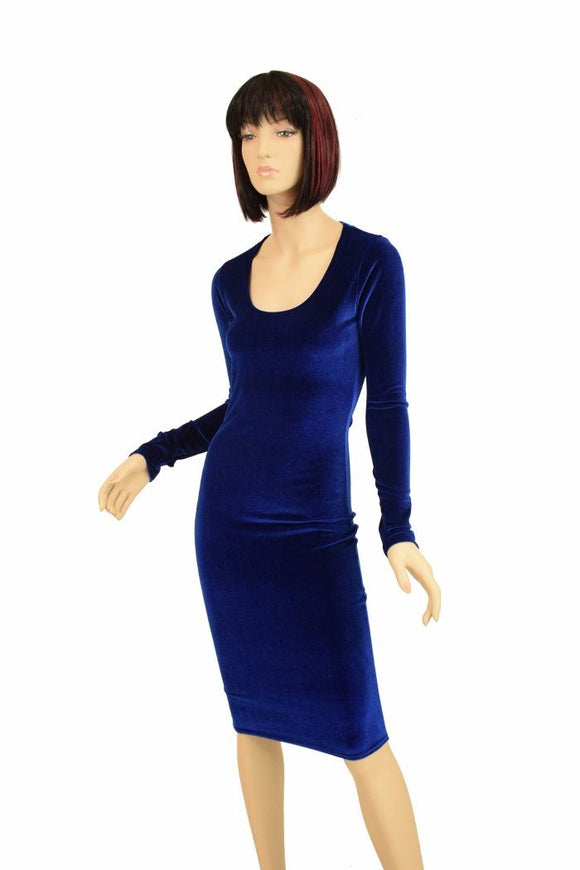 Long Sleeve Wiggle Dress - Coquetry Clothing