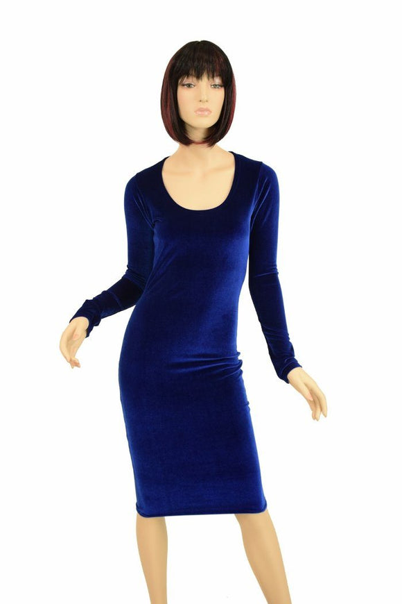 Long Sleeve Wiggle Dress - Coquetry Clothing