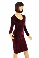 Long Sleeve Wiggle Dress - Coquetry Clothing