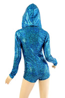 Long Sleeve Zipper Front Hoodie Romper - Coquetry Clothing