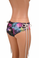 Lowrise "Siren" Lace Up Shorts - Coquetry Clothing