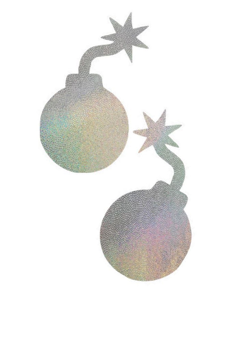 Flashbulb Holographic Bomb Pasties - Coquetry Clothing